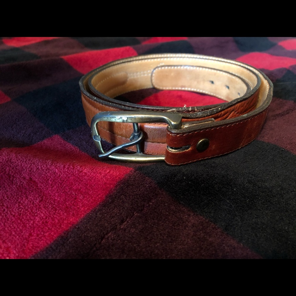 Brown & Tan distressed belt
